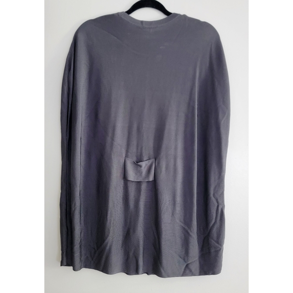 COS grey slinky loose fitting sleeveless top internal waist size Euro xs tunic - Picture 2 of 7